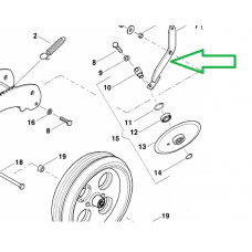 Кронштейн загортаючого диска Optima Kverneland AC858180 (АС858180)
